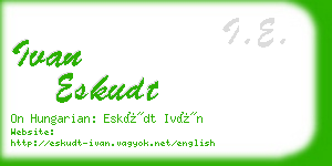 ivan eskudt business card